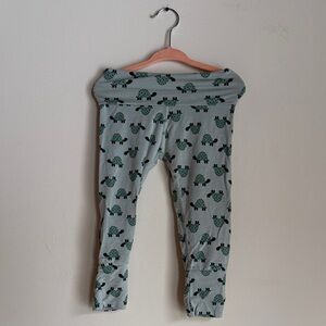 HANNA ANDERSSON - Baby Turtle Print Green Leggings